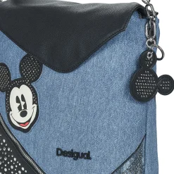 Desigual Sacs À Dos^- BACK MICKEY DENIM EDGE JERSEY MAXI PU