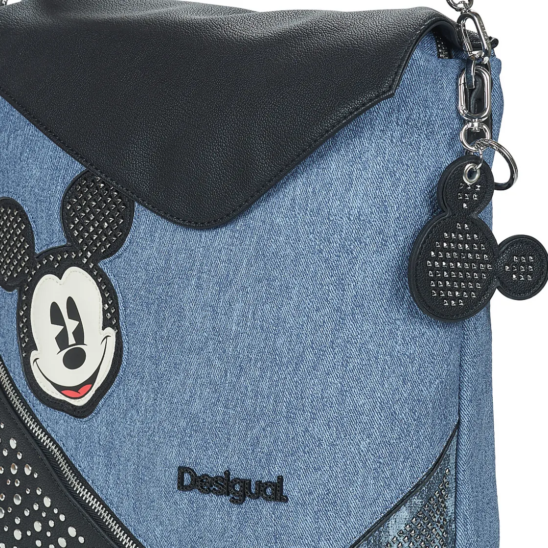 Desigual Sacs À Dos^- BACK MICKEY DENIM EDGE JERSEY MAXI PU