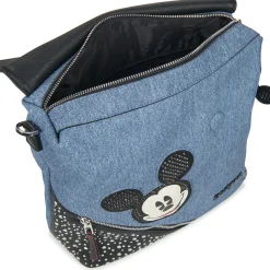 Desigual Sacs À Dos^- BACK MICKEY DENIM EDGE JERSEY MAXI PU