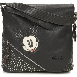 Desigual Sacs À Dos^- BACK MICKEY STUDSTYLE JERSEYMAX PU BLACK