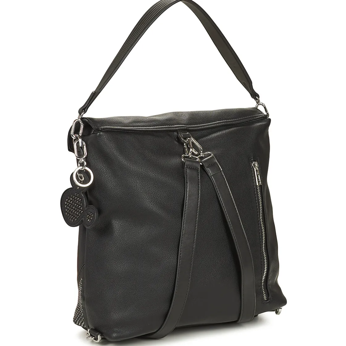 Desigual Sacs À Dos^- BACK MICKEY STUDSTYLE JERSEYMAX PU BLACK
