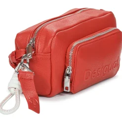 Desigual - BAG HALF LOGO Rouge Discount