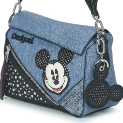 Desigual - BAG MICKEY DENIM EDGE PHUKET MINI NF PU< Sacs À Main