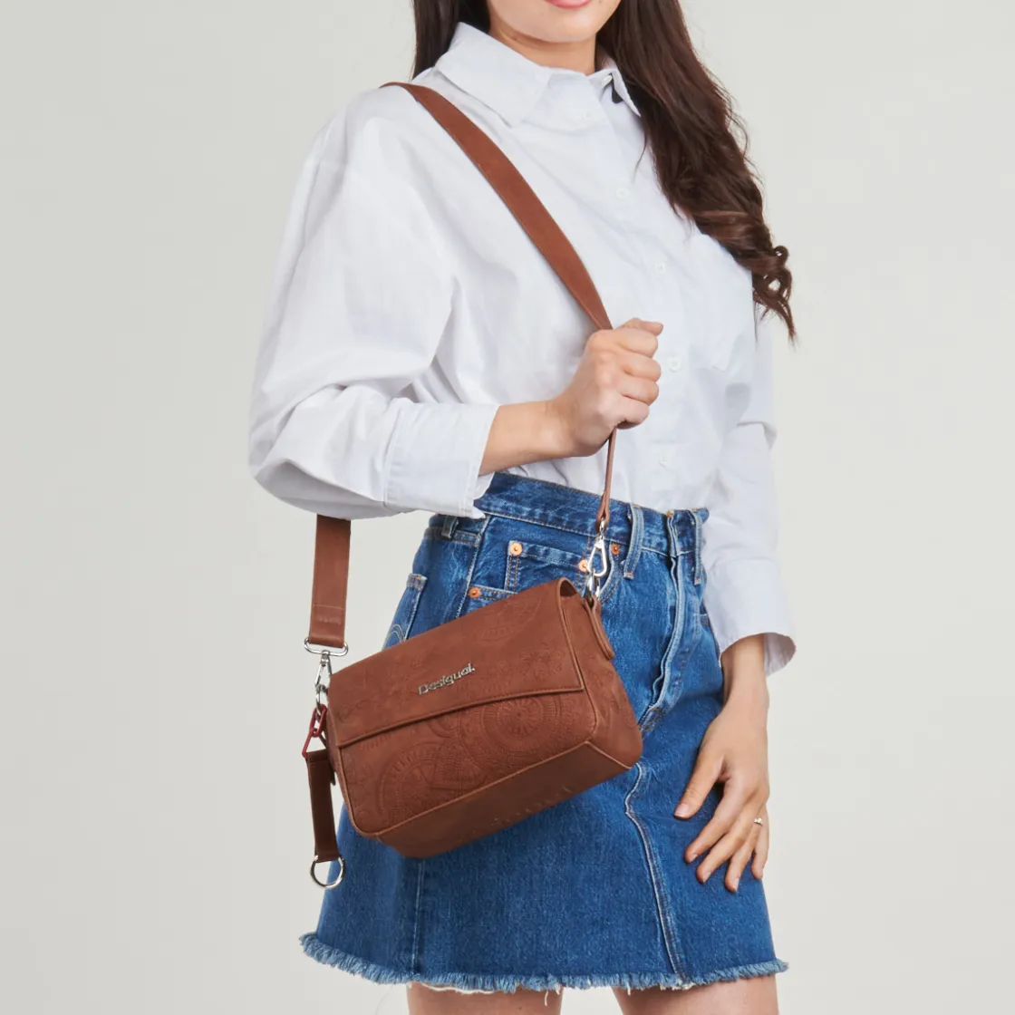 Desigual - DEJAVU PHUKET MINI Marron Discount