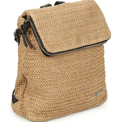 Desigual Sacs À Dos^- HALF LOGO RAFFIA HAMPTON