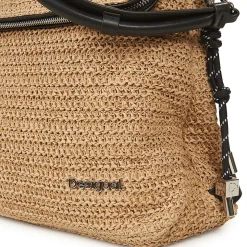 Desigual Sacs À Dos^- HALF LOGO RAFFIA HAMPTON