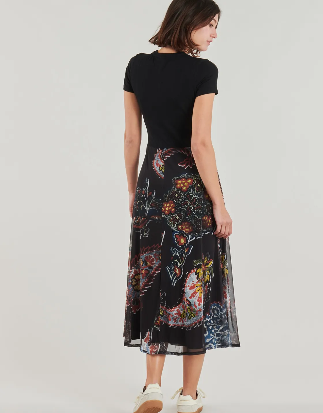 Desigual Robes^- PAISLEY MESH LACROIX