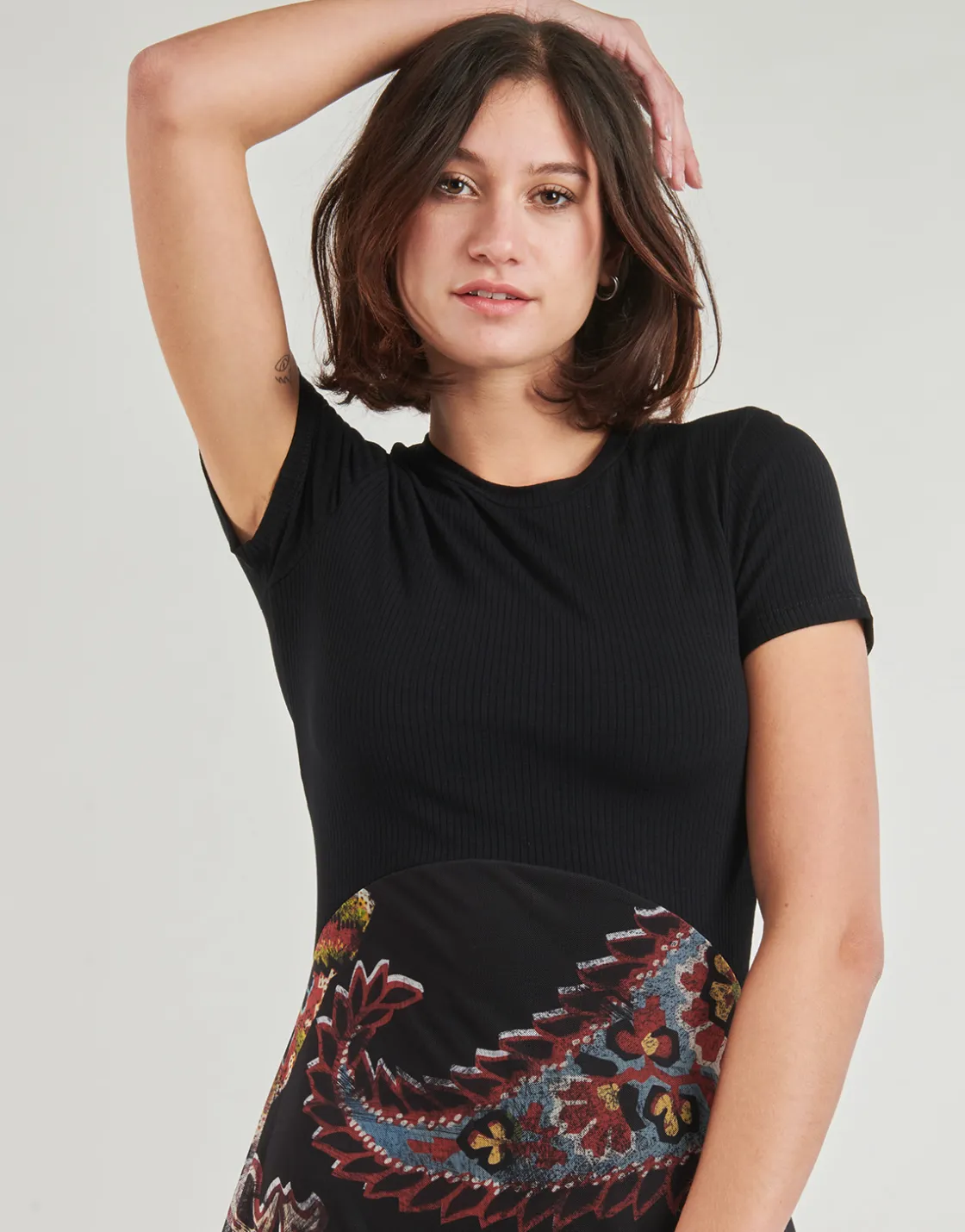 Desigual Robes^- PAISLEY MESH LACROIX