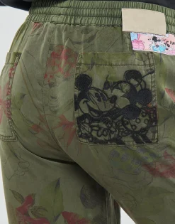 Desigual - PANT_MICKEY CAMO FLOWERS Hot