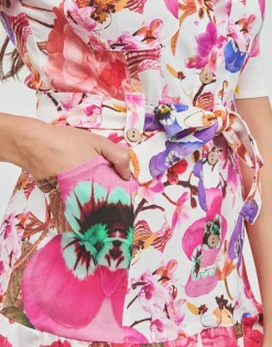Desigual - VEST_BURDEOS< Robes