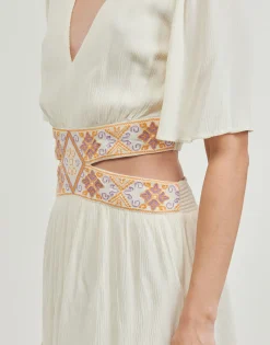 Desigual - VEST_MINELLI Ecru Discount
