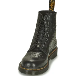 Dr. Martens - 1460 FLAMES Noir Outlet