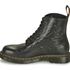 Dr. Martens - 1460 FLAMES Noir Outlet