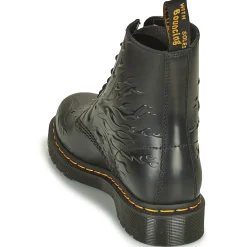 Dr. Martens - 1460 FLAMES Noir Outlet