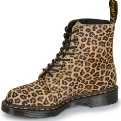 Dr. Martens - 1460 Pascal Light Tan Mini Leopard Spot Hair On Clearance