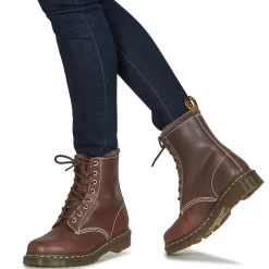 Dr. Martens Bottines / Boots^- 1460 SERENA DARK BROWN CLASSIC PULL UP