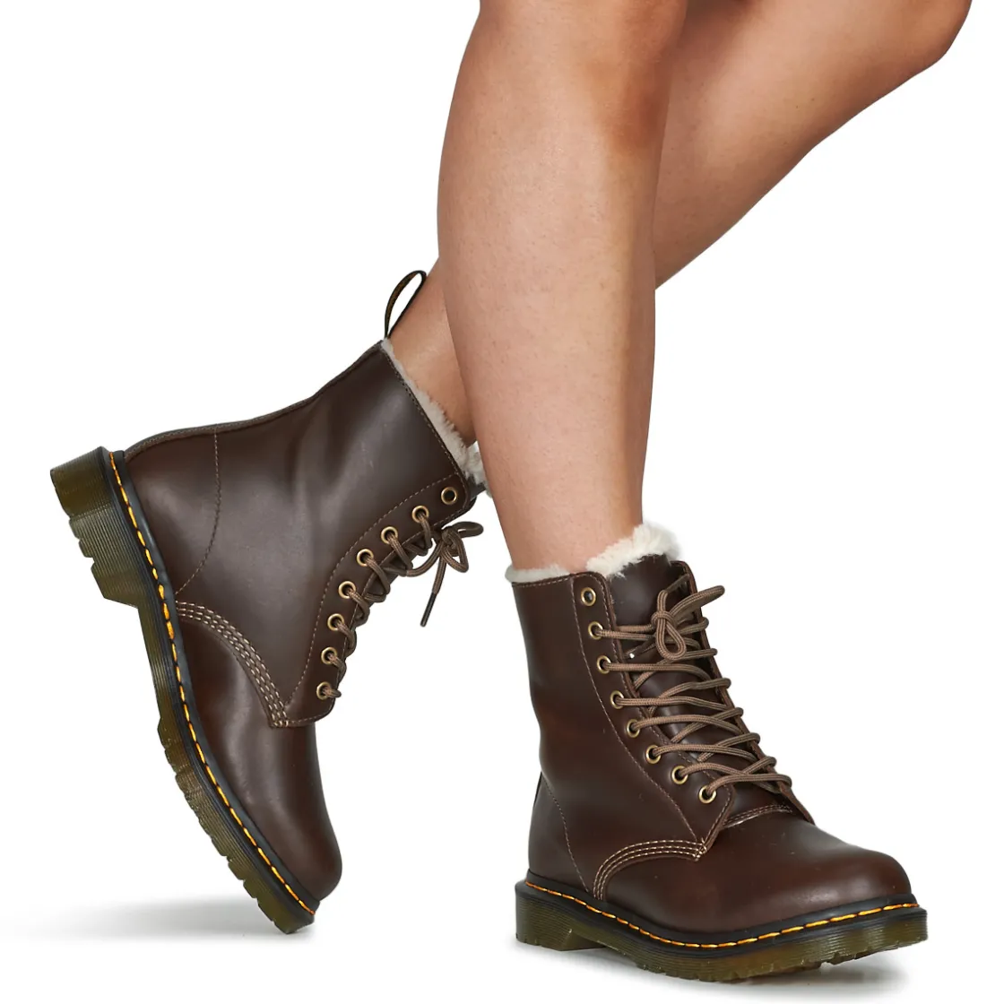 Dr. Martens - 1460 SERENA DARK KAKHI ORLEANS Marron Best