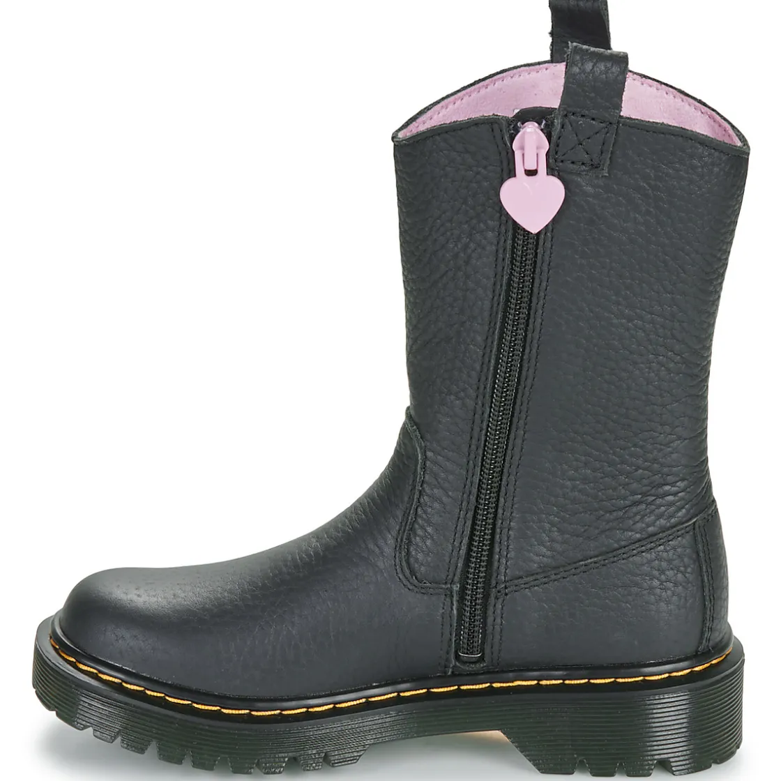 Dr. Martens - Bex Heart P-O Boot J Black Classic Nappa< Bottines / Boots