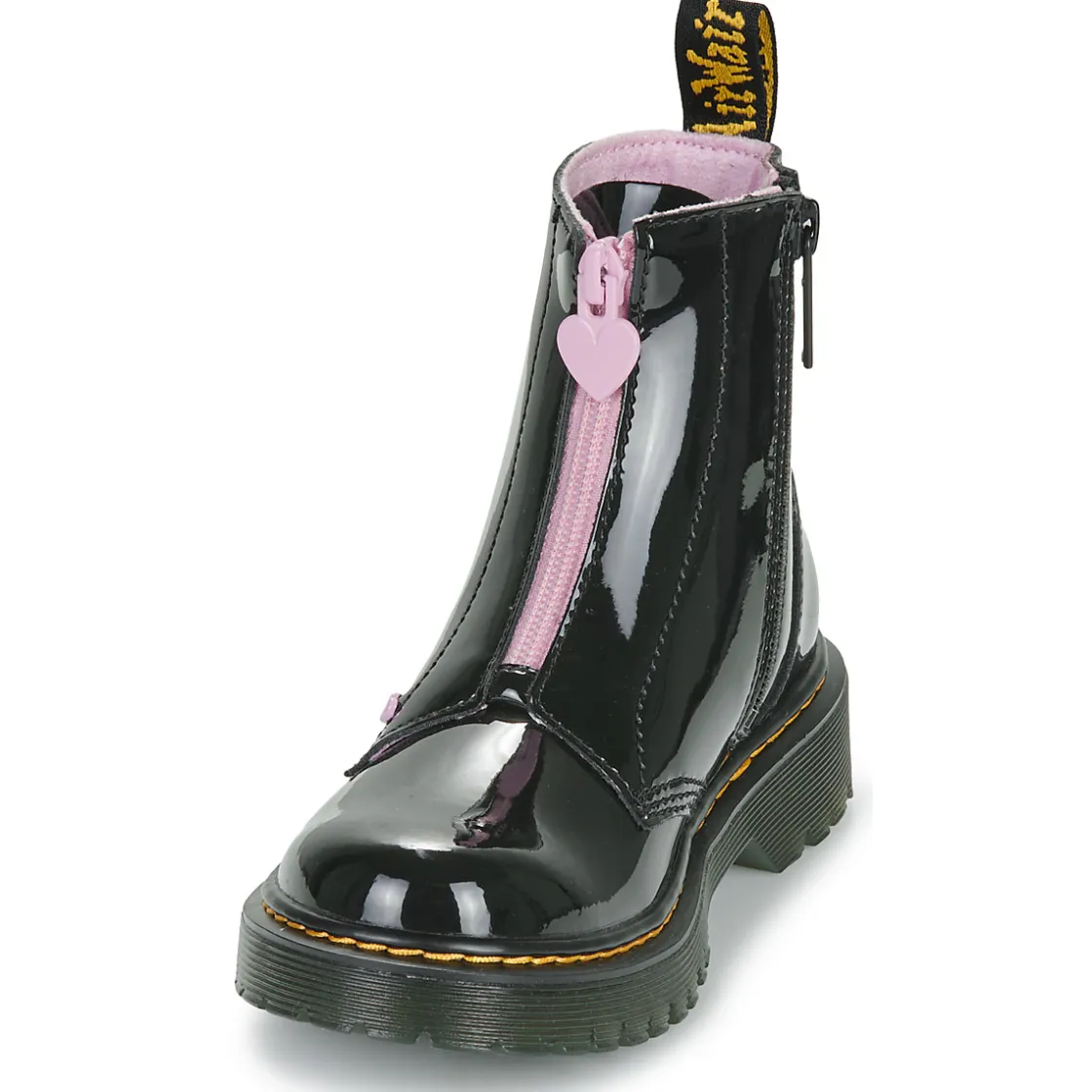 Dr. Martens Bottines / Boots^- Bex Heart Zip Boot J Black Patent Lamper