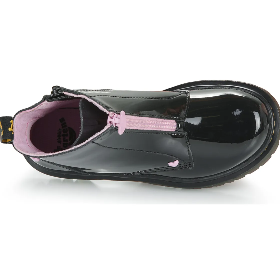 Dr. Martens Bottines / Boots^- Bex Heart Zip Boot J Black Patent Lamper