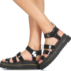 Dr. Martens - BLAIRE BLACK PATENT LAMPER< Sandales Et Nu-pieds