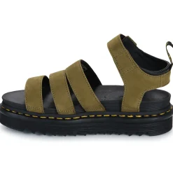 Dr. Martens - Blaire Muted Olive Tumbled Nubuck< Sandales Et Nu-pieds