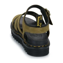 Dr. Martens - Blaire Muted Olive Tumbled Nubuck< Sandales Et Nu-pieds