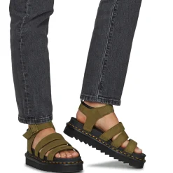 Dr. Martens - Blaire Muted Olive Tumbled Nubuck< Sandales Et Nu-pieds