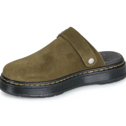 Dr. Martens - Brookline Mule DMs Olive Bronx Suede Kaki Sale
