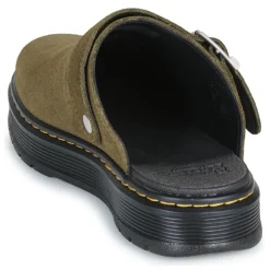 Dr. Martens - Brookline Mule DMs Olive Bronx Suede Kaki Sale