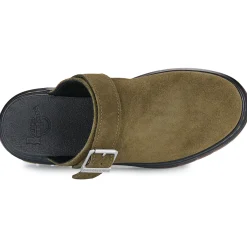 Dr. Martens - Brookline Mule DMs Olive Bronx Suede Kaki Sale