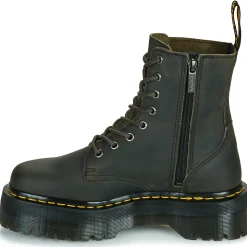 Dr. Martens Bottines / Boots^- Jadon Charcoal Grey Burnished Waxy Pull Up