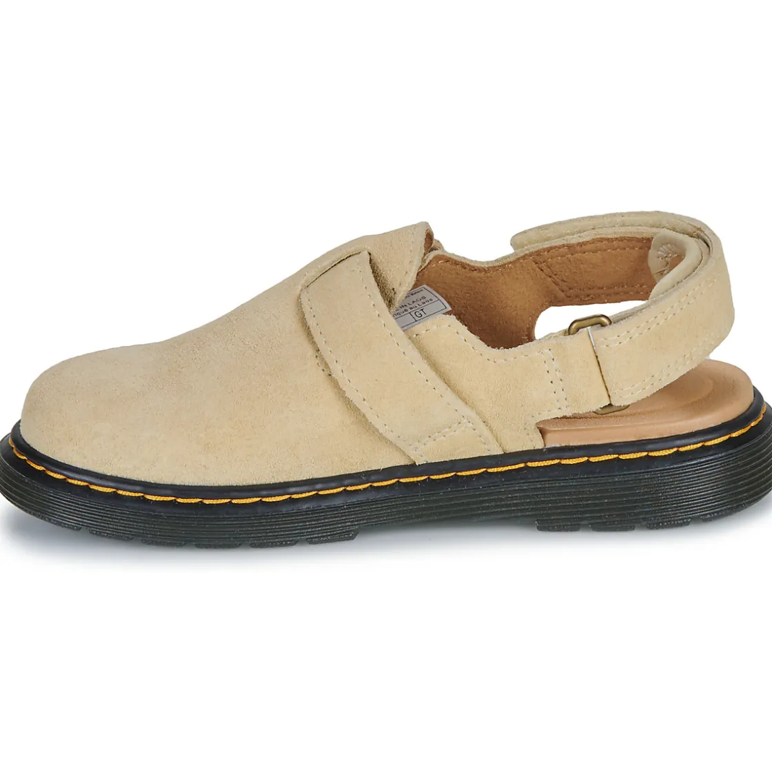 Dr. Martens Mules / Sabots^- Jorgie J Light Tan Bronx Suede