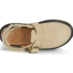 Dr. Martens Mules / Sabots^- Jorgie J Light Tan Bronx Suede