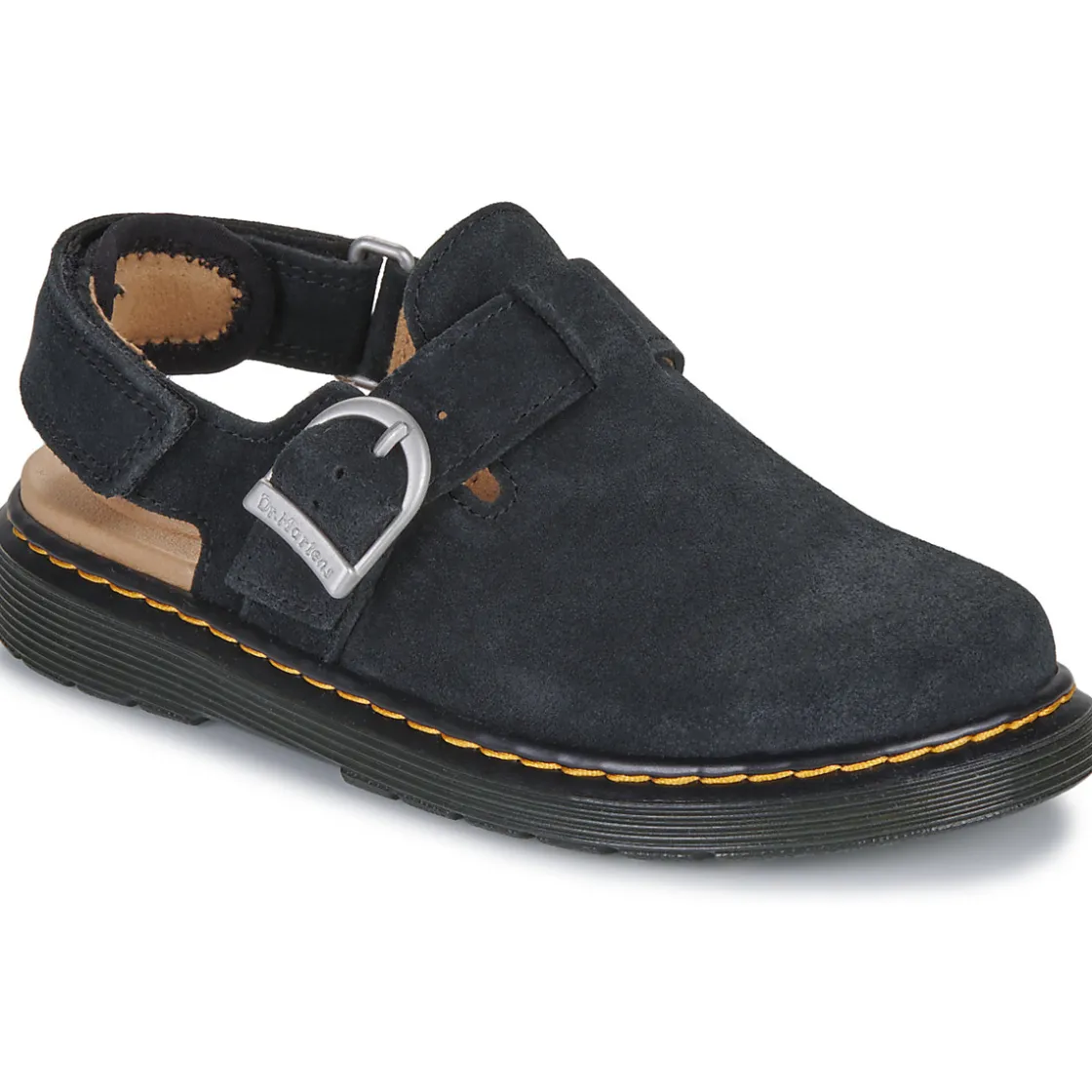 Dr. Martens - Jorgie J Mule Black Bronx Suede< Mules / Sabots