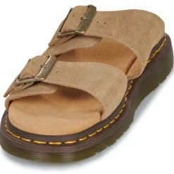 Dr. Martens - Josef Savannah Tan Bronx Suede< Mules / Sabots