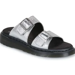 Dr. Martens - Josef Slide Silver Metallic Tumble Argenté Best