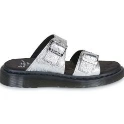 Dr. Martens - Josef Slide Silver Metallic Tumble Argenté Best