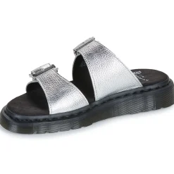 Dr. Martens - Josef Slide Silver Metallic Tumble Argenté Best