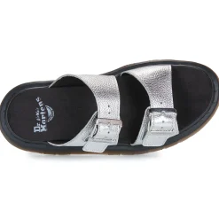 Dr. Martens - Josef Slide Silver Metallic Tumble Argenté Best