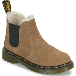 Dr. Martens - Leonore J Dark Khaki Bronx Suede Beige