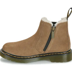 Dr. Martens - Leonore J Dark Khaki Bronx Suede Beige