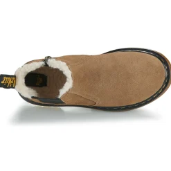Dr. Martens - Leonore J Dark Khaki Bronx Suede Beige
