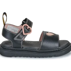Dr. Martens - Marlowe Hearts J Black+Powder Pink< Sandales Et Nu-pieds