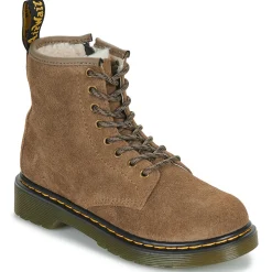 Dr. Martens - Serena J Dark Khaki Bronx Suede Beige Clearance