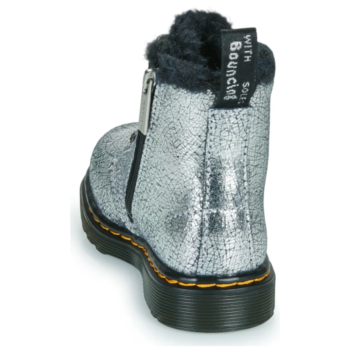 Dr. Martens Bottines / Boots^- Serena T Silver Distressed Foil