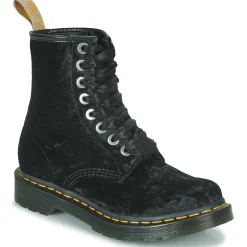 Dr. Martens - VEGAN 1460 BLACK VELVET< Bottines / Boots