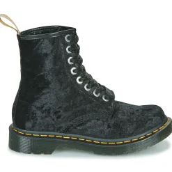 Dr. Martens - VEGAN 1460 BLACK VELVET< Bottines / Boots