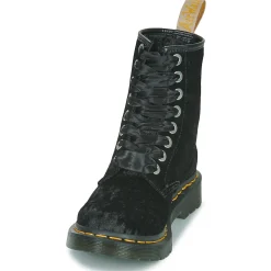 Dr. Martens - VEGAN 1460 BLACK VELVET< Bottines / Boots