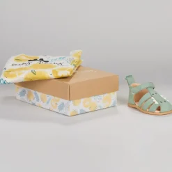 Easy Peasy - MY SANDALETTE CROCO Vert Clearance